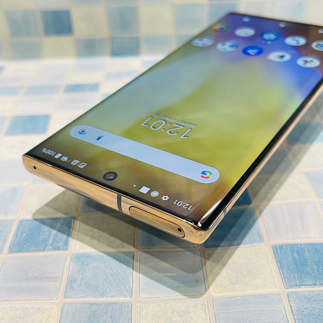 SIMフリー arrows NX9 128GB ゴールド 電池良好