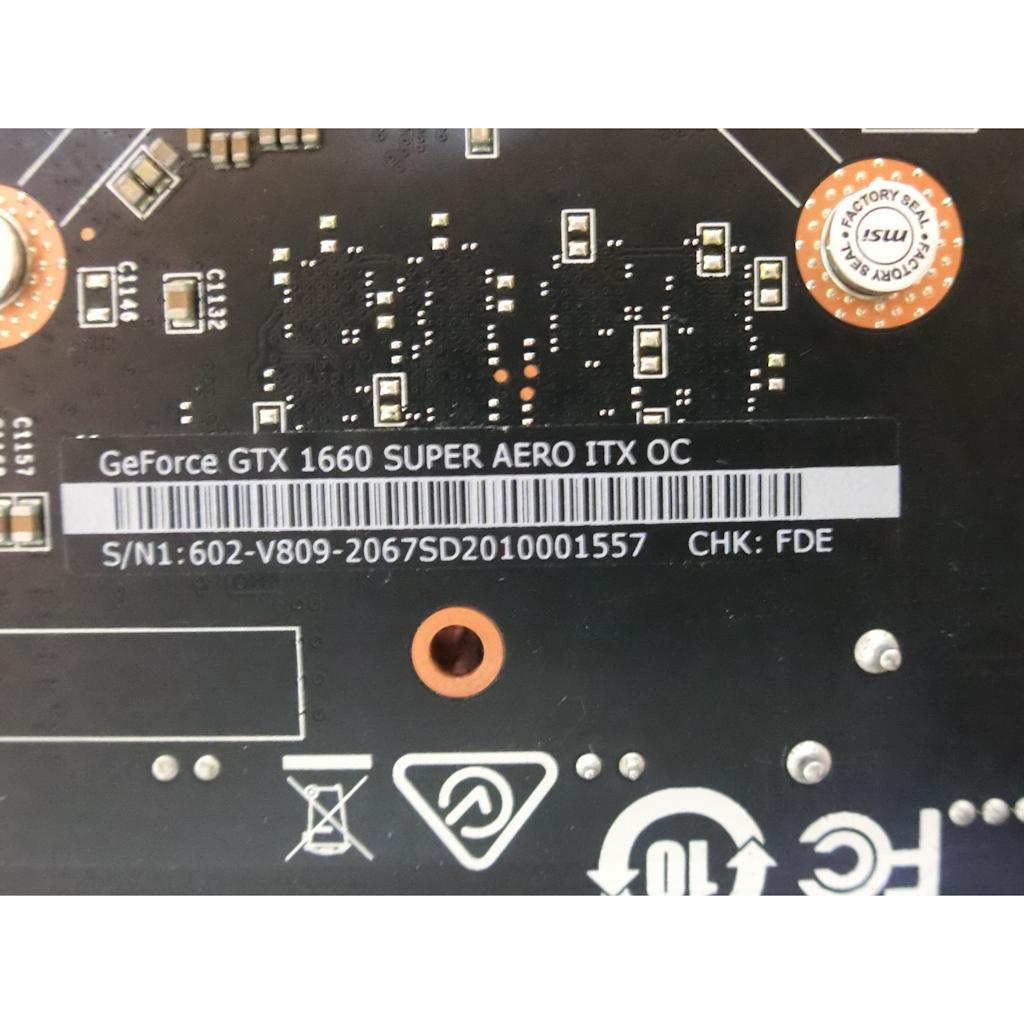 MSI グラフィクボード GTX 1660 SUPER AERO ITX OC