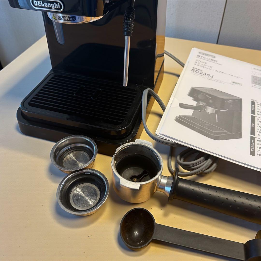 デロンギ スティローザ エスプレッソ・カプチーノメーカー（EC235J-BK）