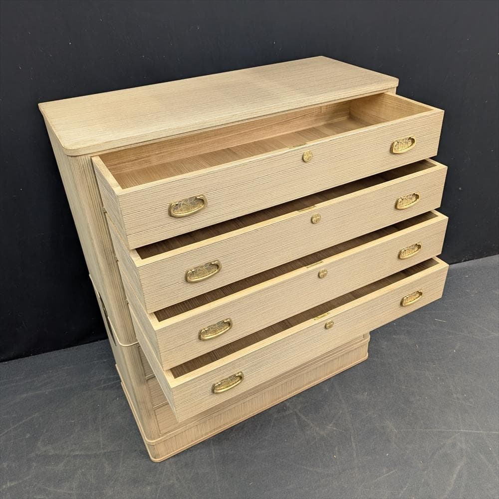 美品　総桐　桐箪笥　整理箪笥　和箪笥　箪笥　タンス　チェスト　引き出し　民藝