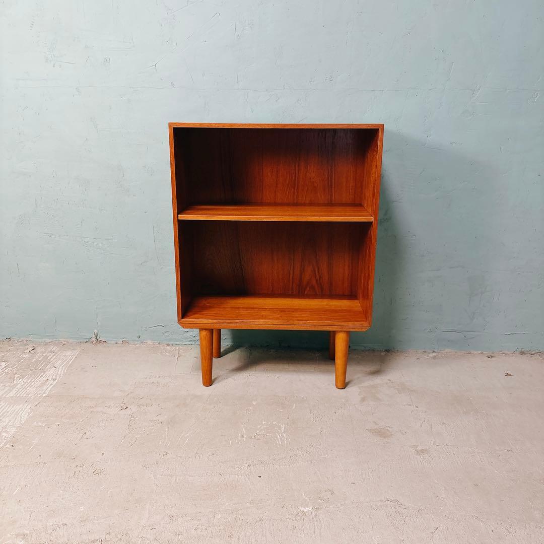 デンマーク　チーク材　ブックシェルフ　北欧家具　北欧ビンテージ