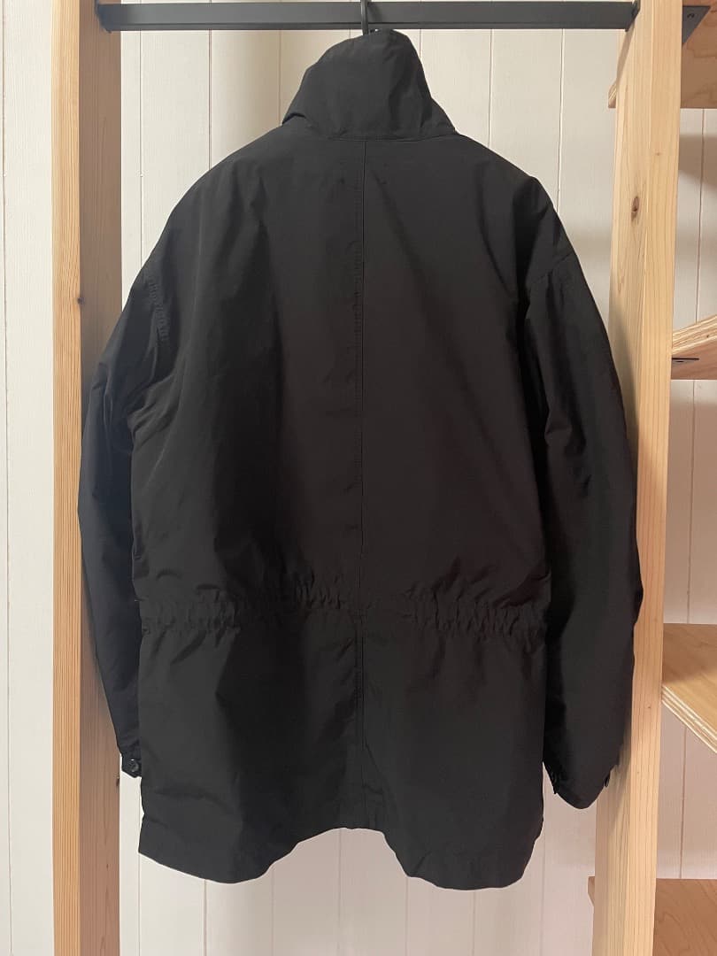 【美品】エイトン エアーウェザーショートモッズコートメンズ 黒