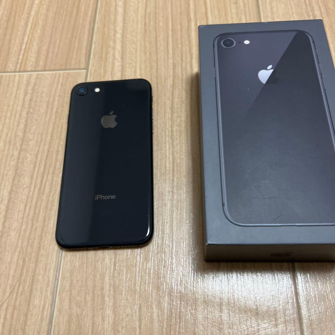Apple iPhone 8 スペースグレー 64GB 本体と箱