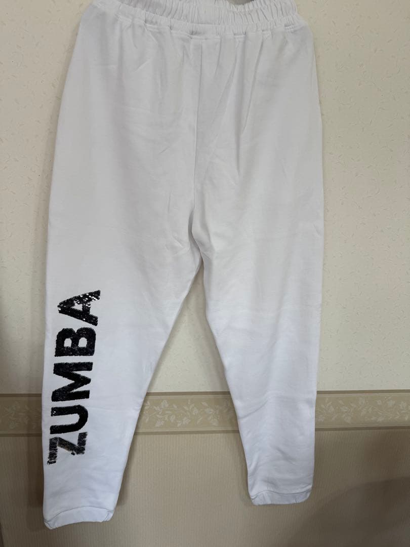 Zumba Sparkle High Waisted Joggers 白S 新品