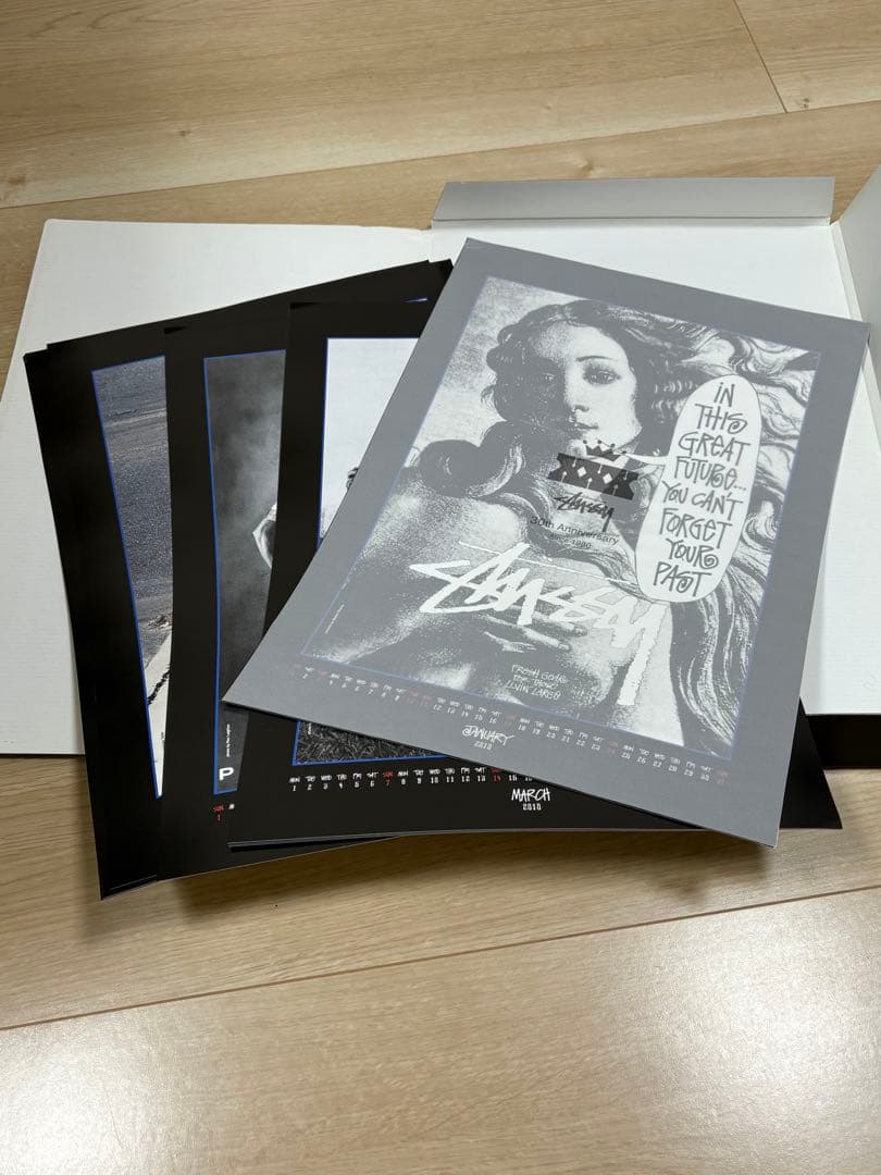 Stussy ノベルティポスターカレンダー 2010年 30周年プロモ