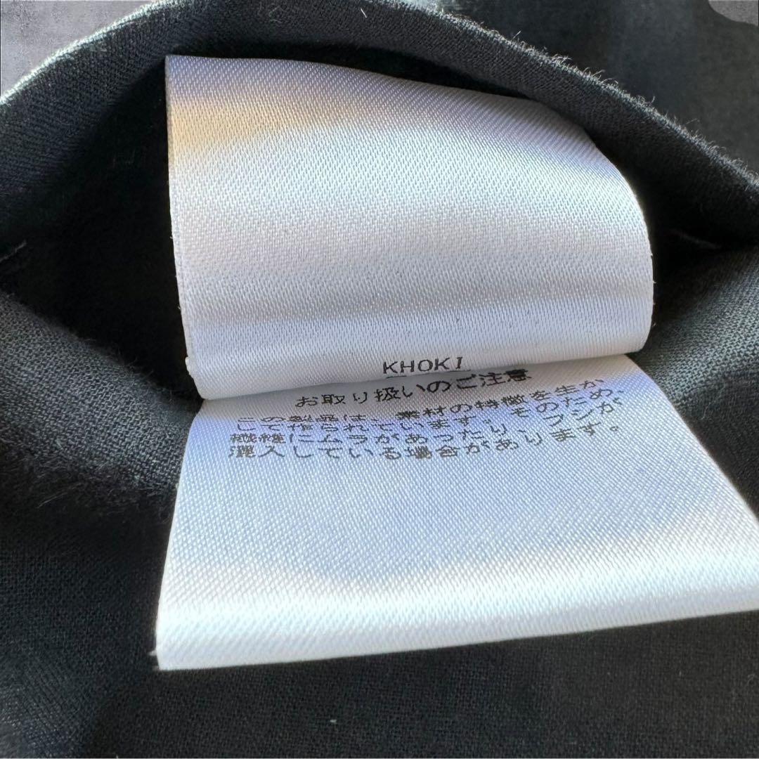 khoki 23SS アシンメトリーデザインベスト　サイズ2 ブラック