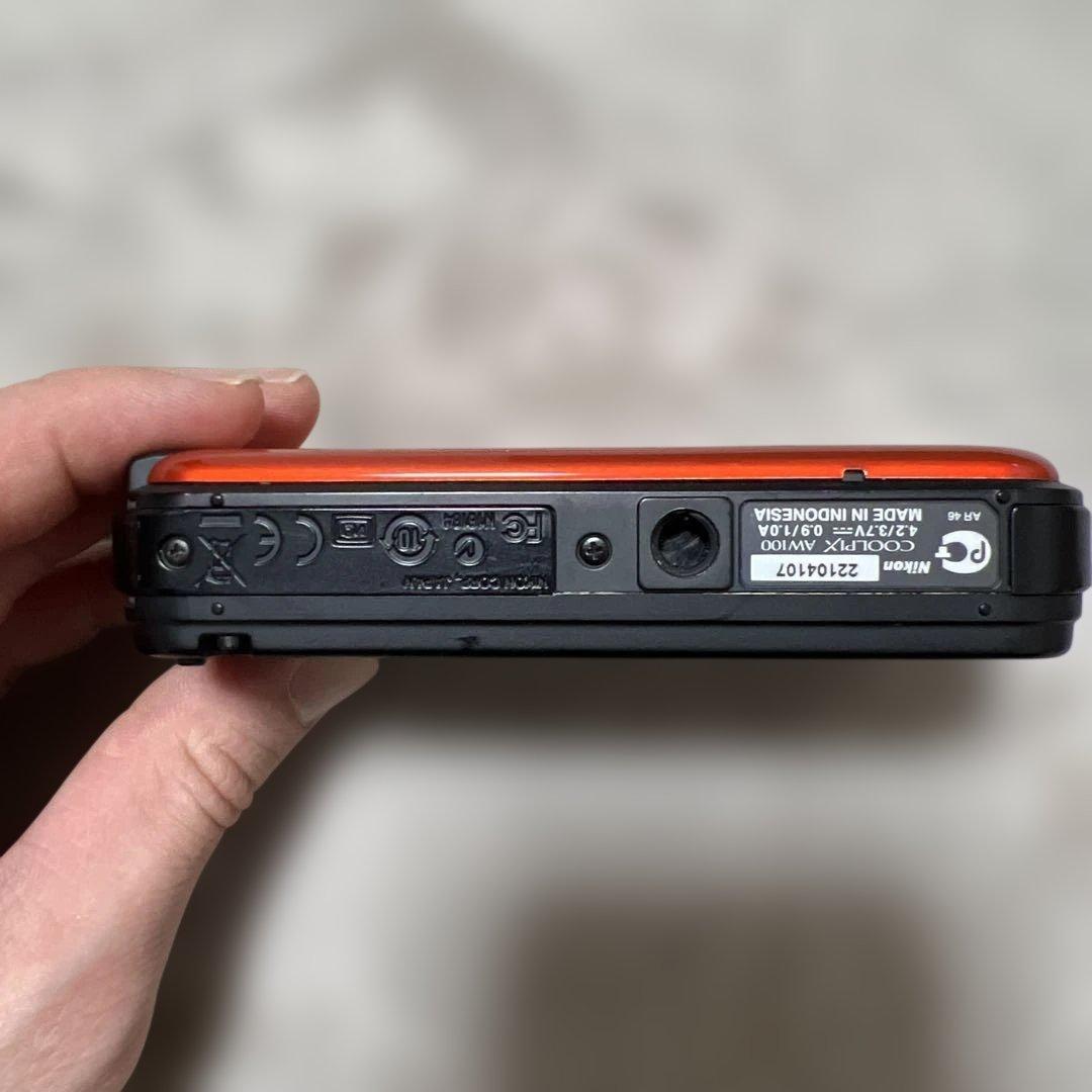 Nikon COOLPIX デジタルカメラ オレンジ　AW100