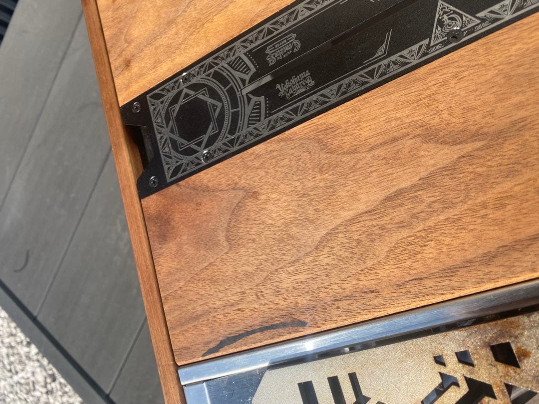 ON U LIFEバーナーテーブルウォルナット　デバイスウォンキートップ付