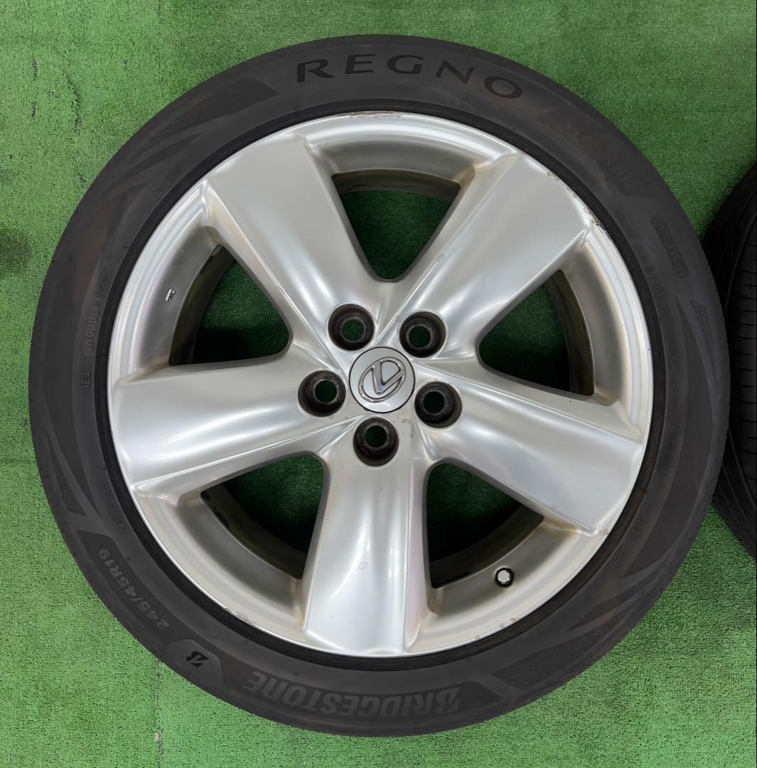 レクサスLS460 純正19インチホイール/ブリヂストンタイヤ 2025年タイヤ