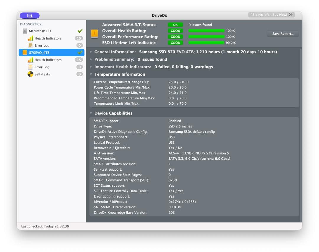 Samsung 870 EVO 4TB ＋ UGREENケース 性能チェック済み