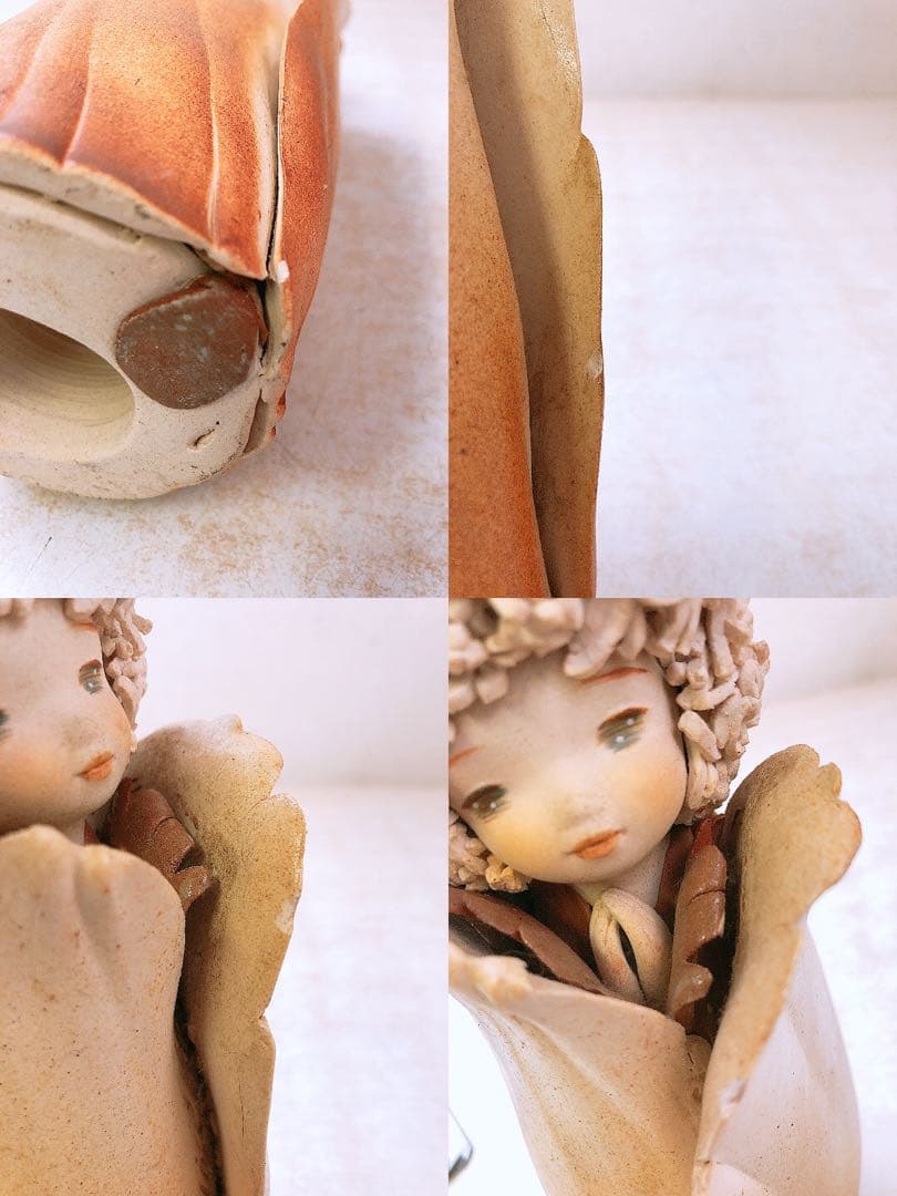 N*g様 ④竹内祥子 陶器作品 陶人形 森の精 ビスクドール アンティーク 置物