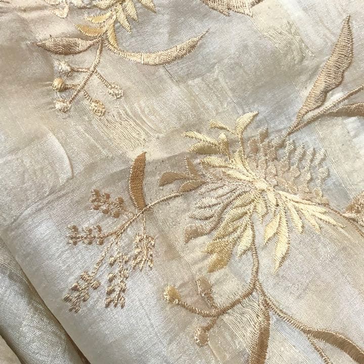 希少 anke drechsel アンケ ドレッチェル シルク刺繍 クロス