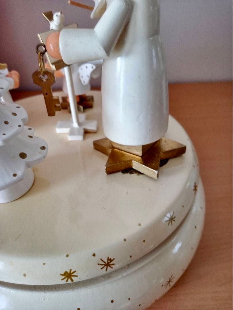 ドイツ　REUGE ザイフェン　オルゴール　天使　　クリスマス