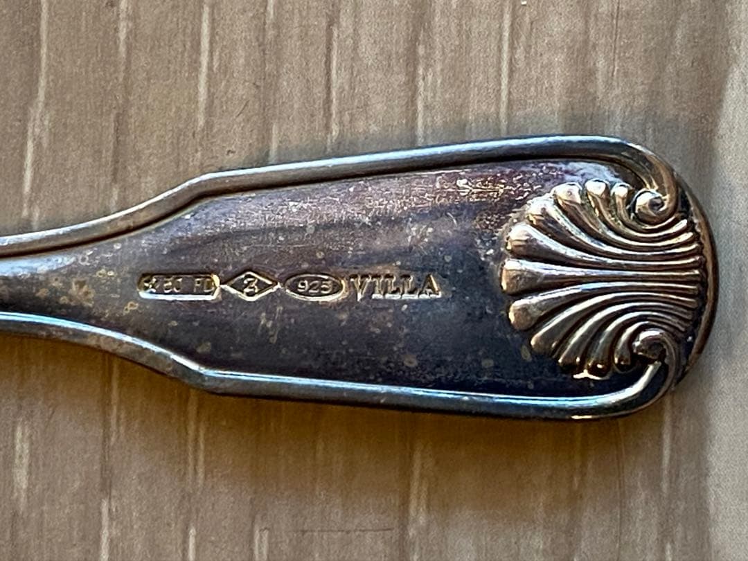 VILLA MILANO（SHIMA SEIKI）銀製 ティースプーンセット