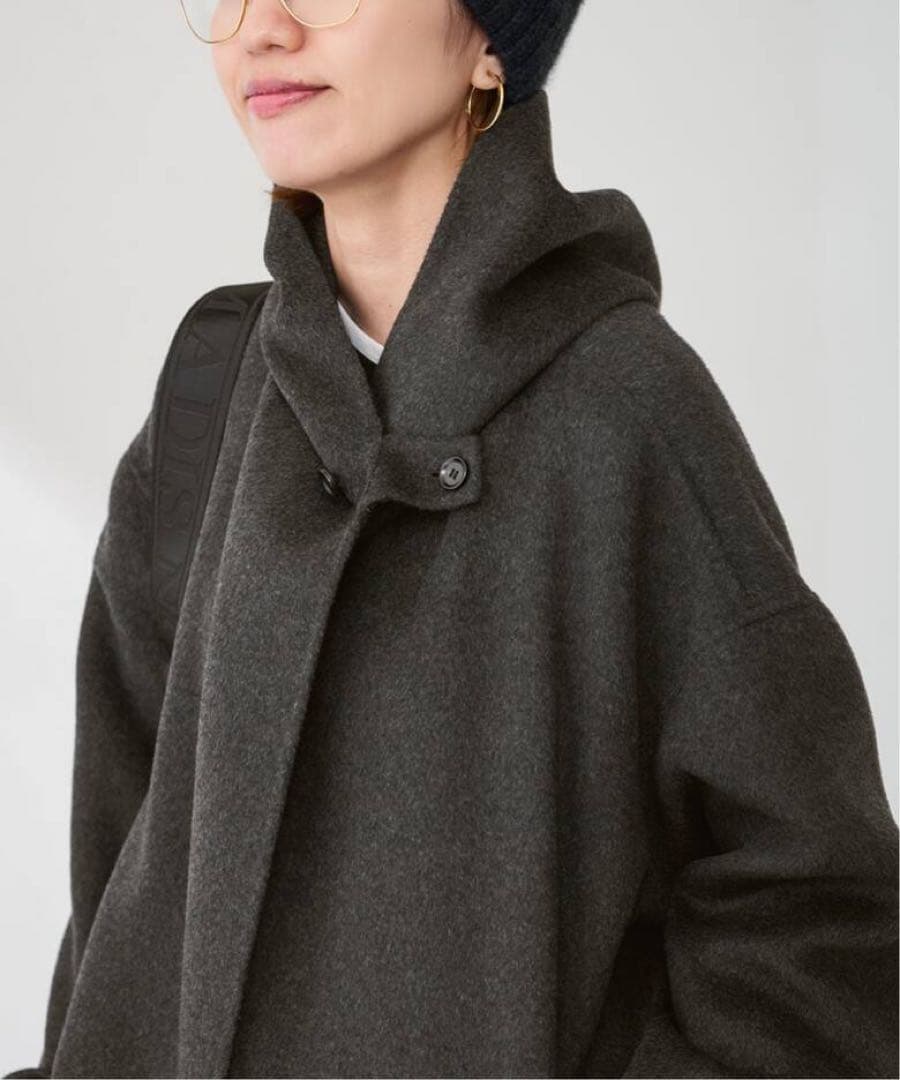 【25AW】FRAMeWORK SUPER160’s フーディショートコート