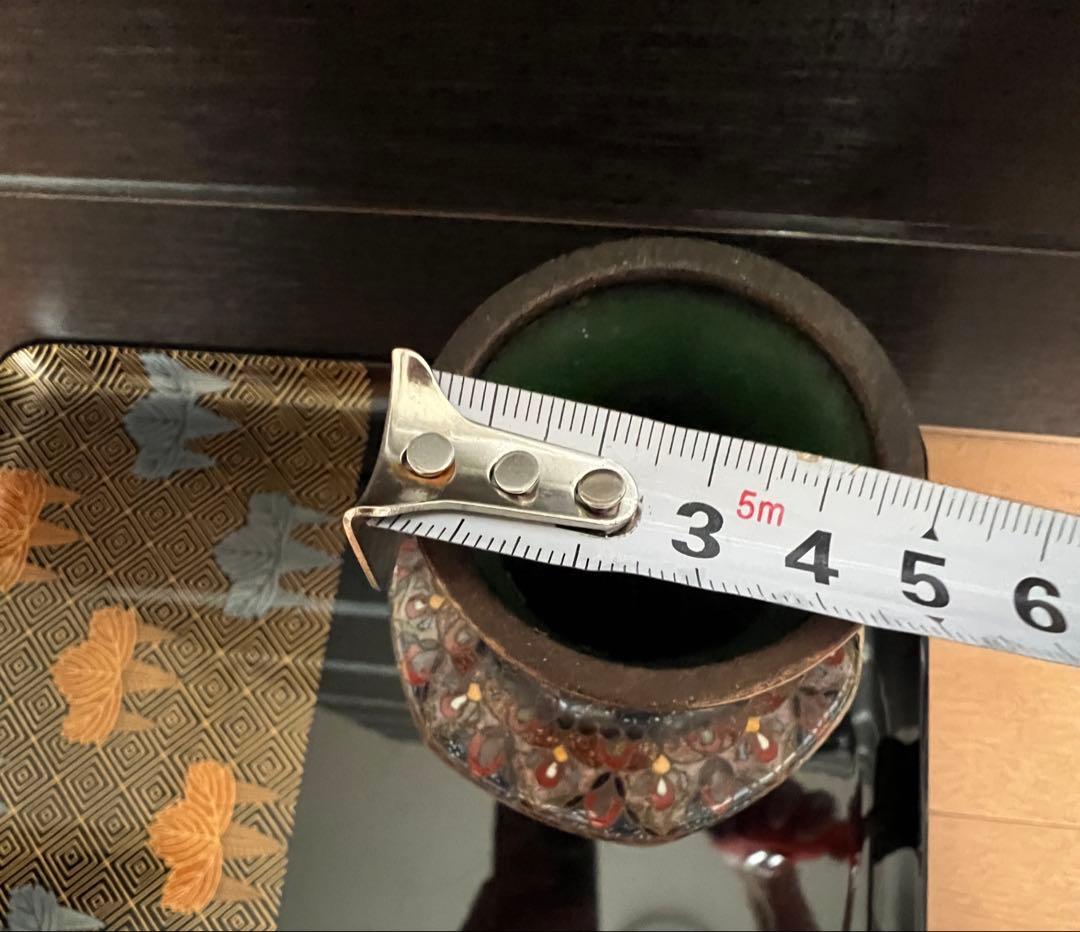 最高級日本七宝花瓶 龍と鳳凰 花唐草文 骨董 景泰藍