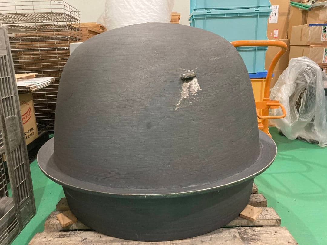 鋳鉄製 大型羽釜①　 新品未使用　直径約88cm 　お祭り　芋の子会　イベント