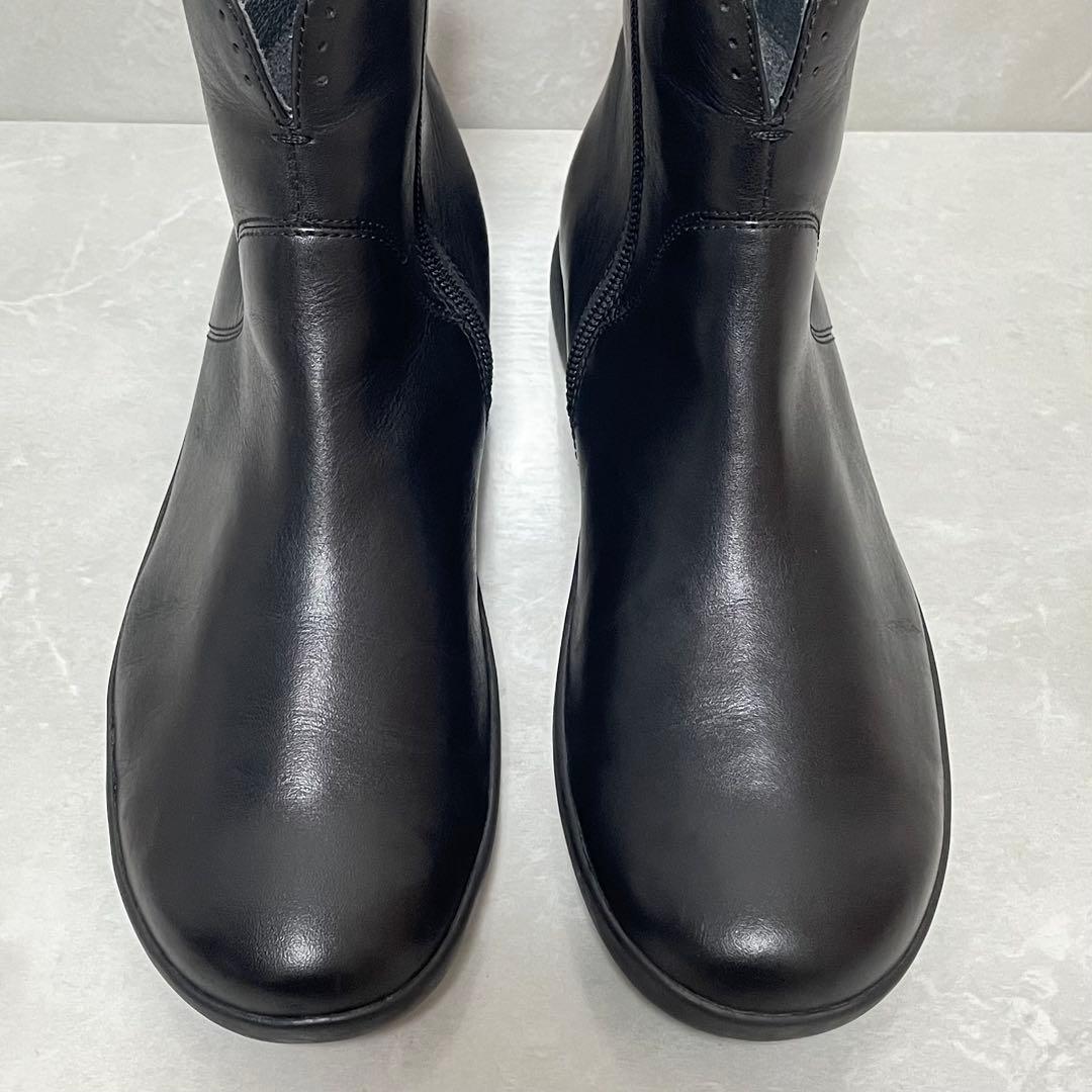 【美品】カンペール ショートブーツ サイドジップ スパイラルコメット38