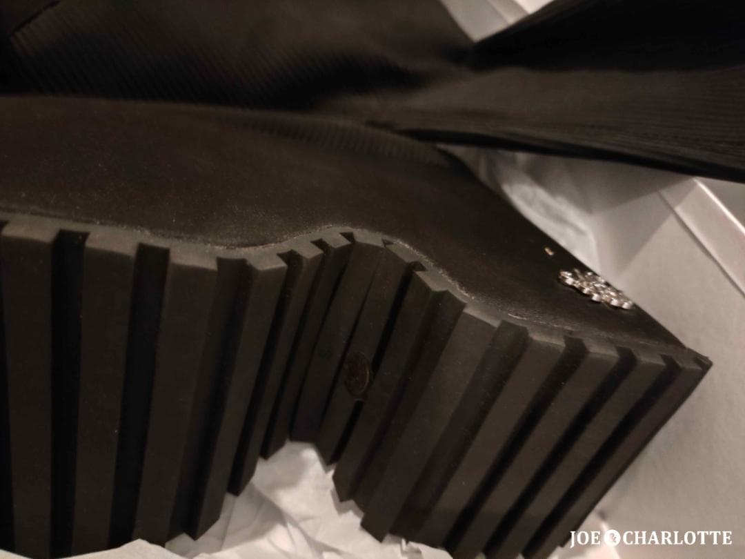 ミシェルマカロン michell macaron 厚底ストレッチロングブーツ S