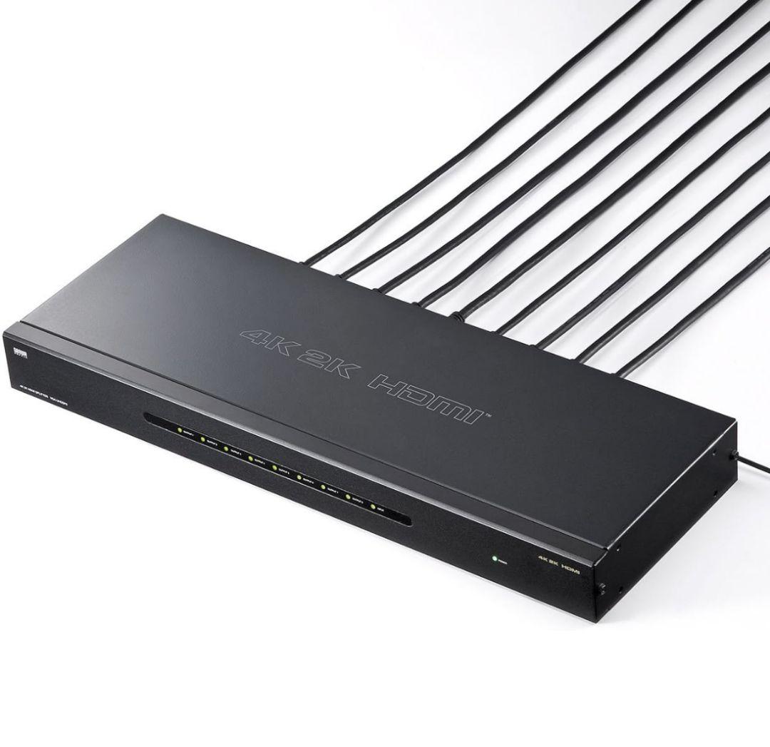4K 2K HDMI分配器 8ポート ブラック