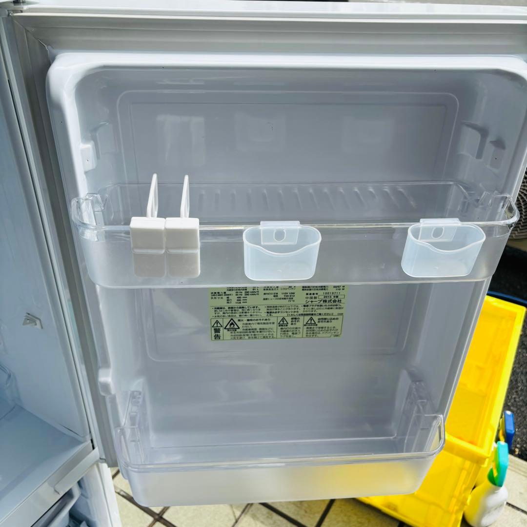 SHARP シャープ137L 冷凍冷蔵庫 SJ-D14A-W 2015年製