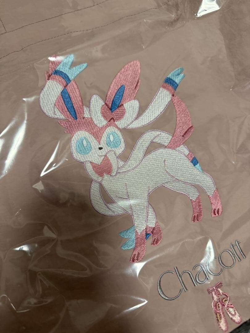 チャコット ポケモンコラボレーション ニンフィア ロイヤルピンク トートバッグ