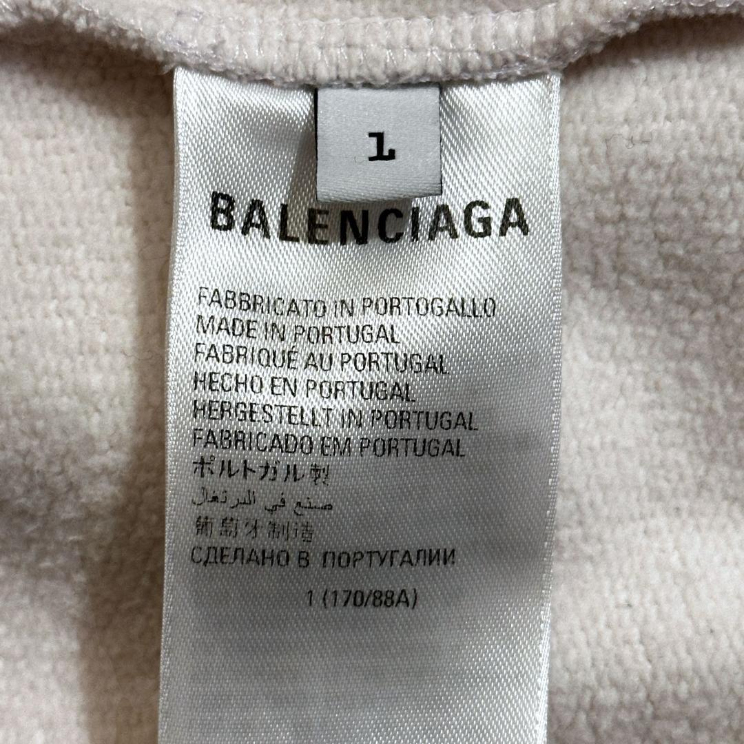 BALENCIAGA　パーカー　白　サイズ1　※汚れあり　HR0296