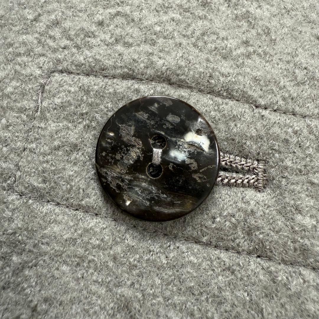 【美品】ヨーガンレール 縮絨ウールコート グレー フェルト地 メンズ可