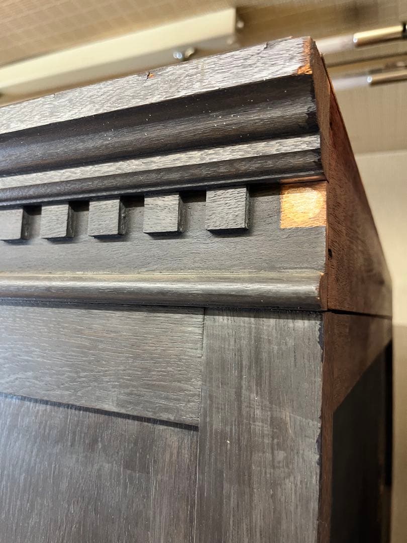 アンティーク ワードローブ クローゼット 木彫インテリア 大正ロマン ビンテージ