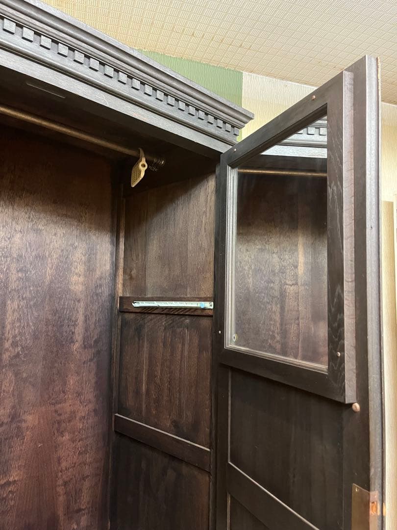 アンティーク ワードローブ クローゼット 木彫インテリア 大正ロマン ビンテージ