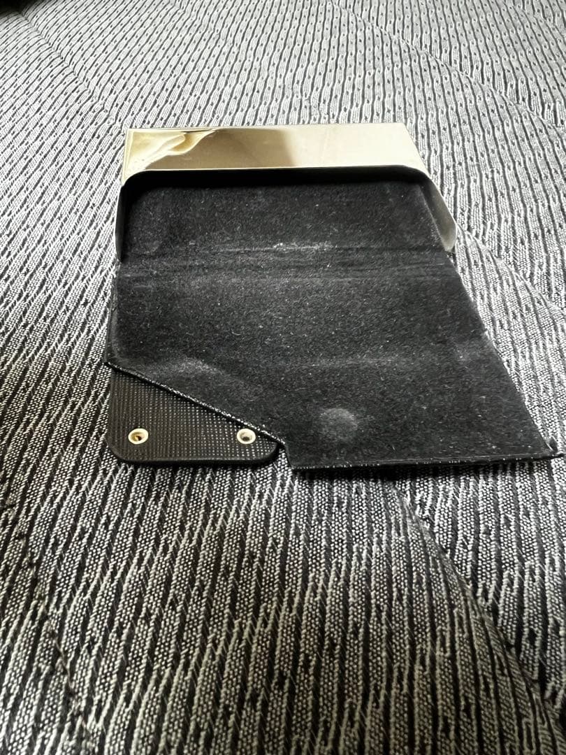 め*様 #*_様 PRADA 名刺入れ プラダ 黒 スエード シルバー