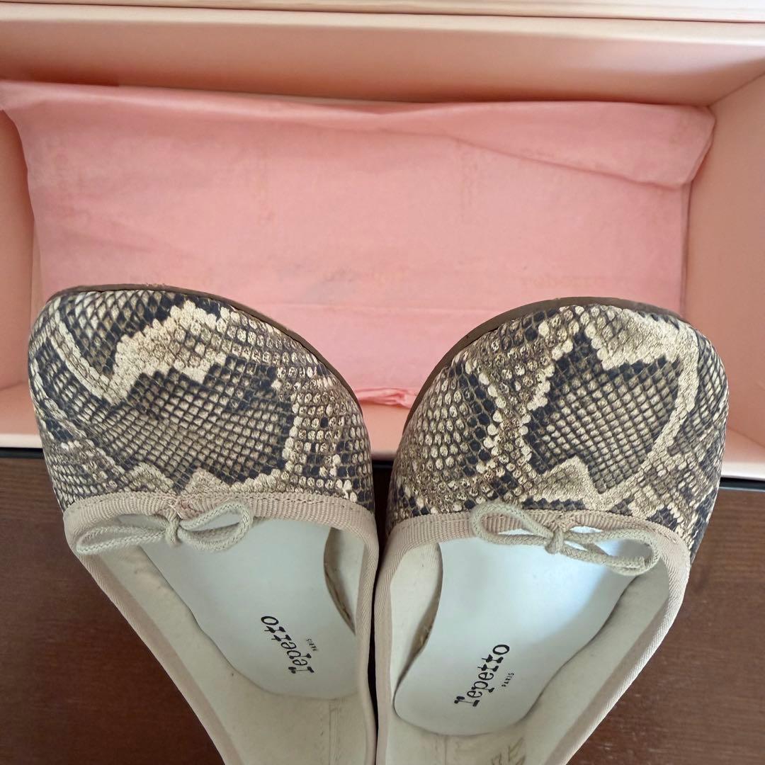 レペット パイソン柄 バレリーナ 37.5