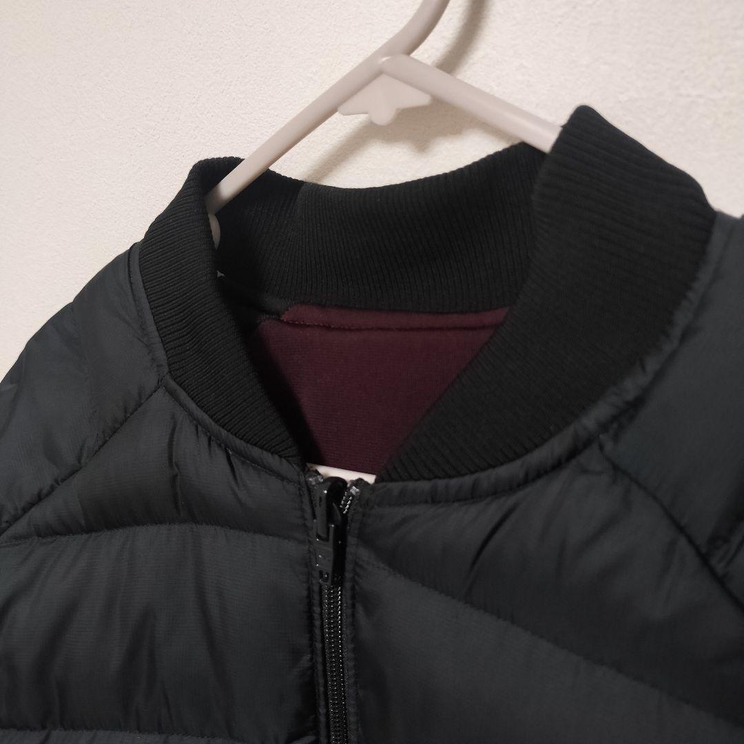 adidas アディダス スーパースター リバーシブル ダウンジャケット 黒紫