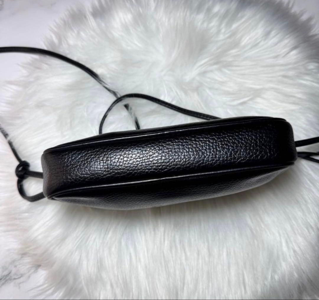 loewe ロエベ　アナグラム　ショルダーバッグ　レザー　ブラック　黒