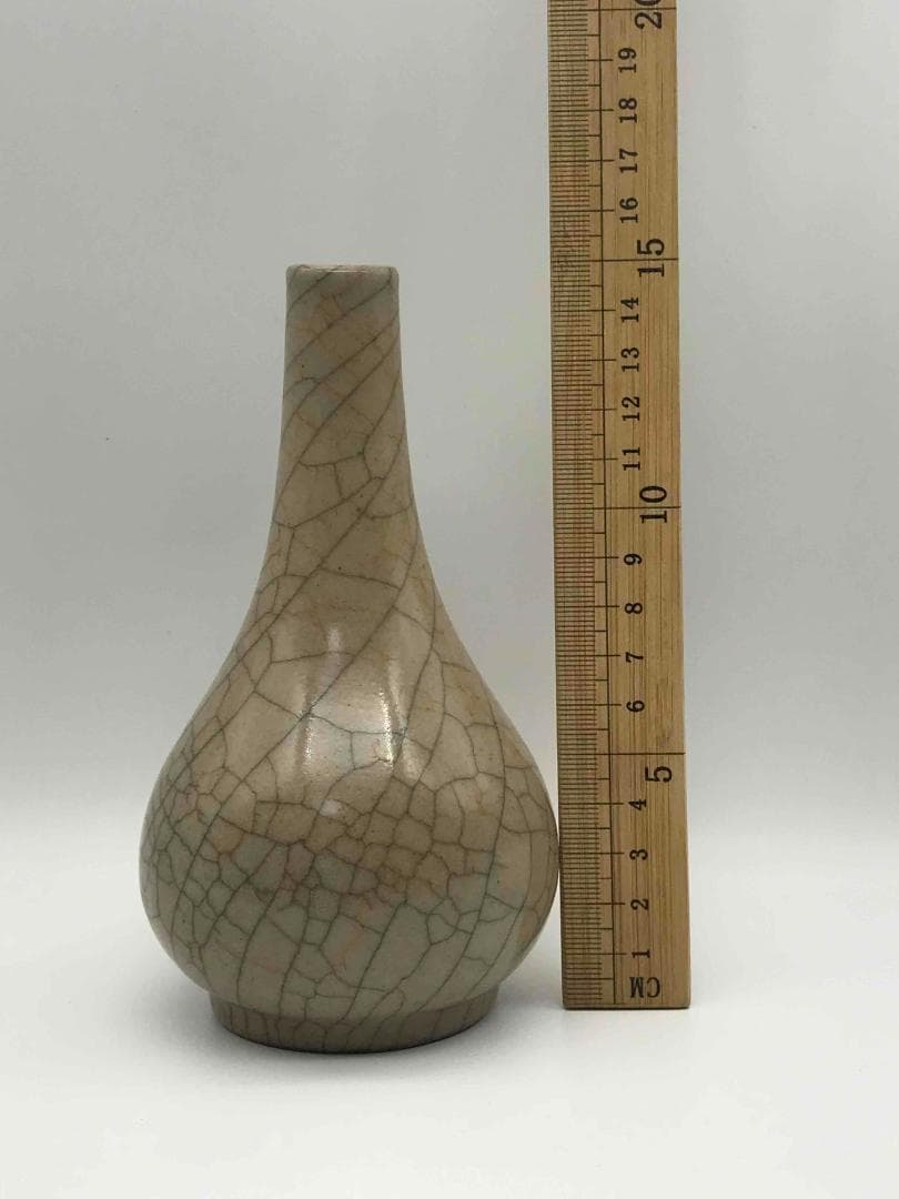 南宋時代　哥窯　汝官窯　花瓶　希少貴重　時代物　中国古美術　骨董品(A-46)