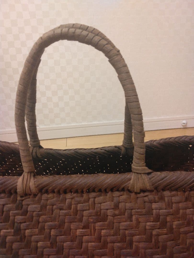 【商品】国産　山ぶどう手提げかご