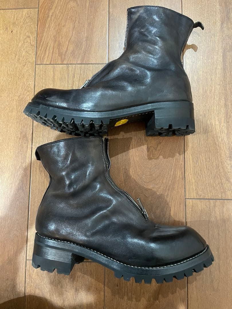 GUIDI PL1 フロントジップ　馬革 サイズ43