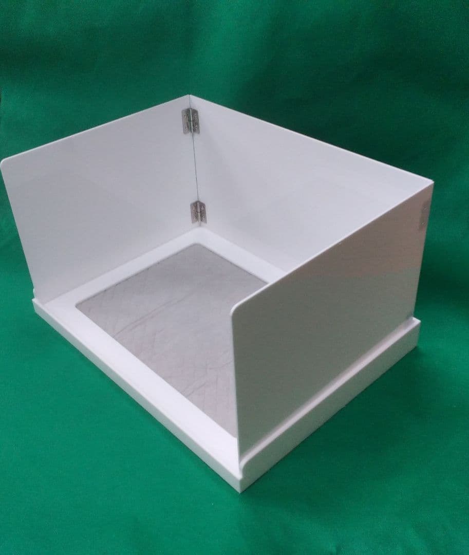 ペットアクリルトイレトレー DAIHUKUtype(W) ワイド※飛散ガード付き