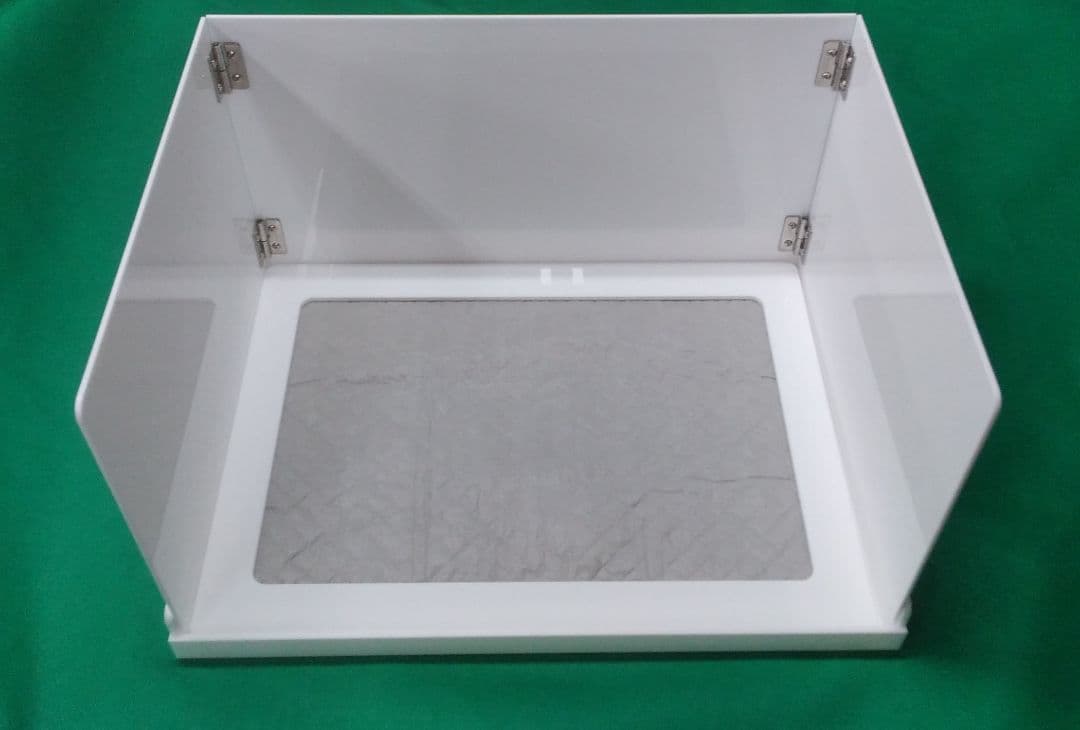 ペットアクリルトイレトレー DAIHUKUtype(W) ワイド※飛散ガード付き