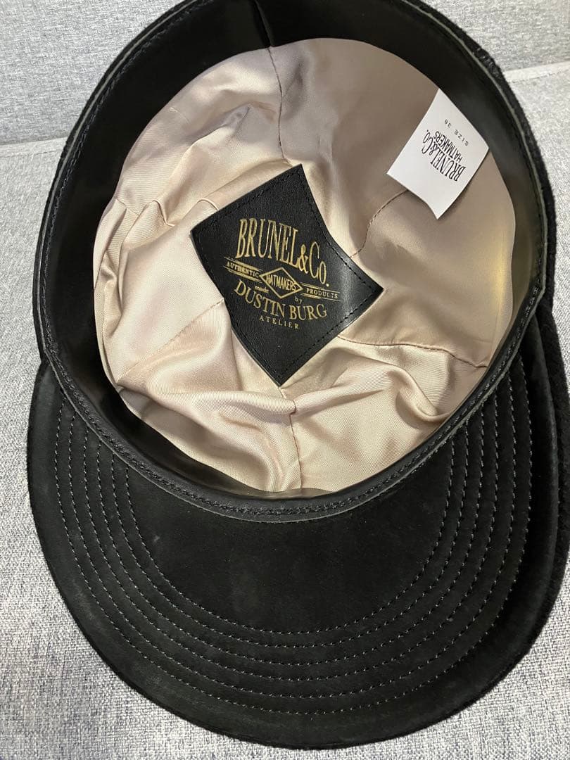 BRUNEL&Co. HATMAKERS レザー メカニックキャップ 革 帽子
