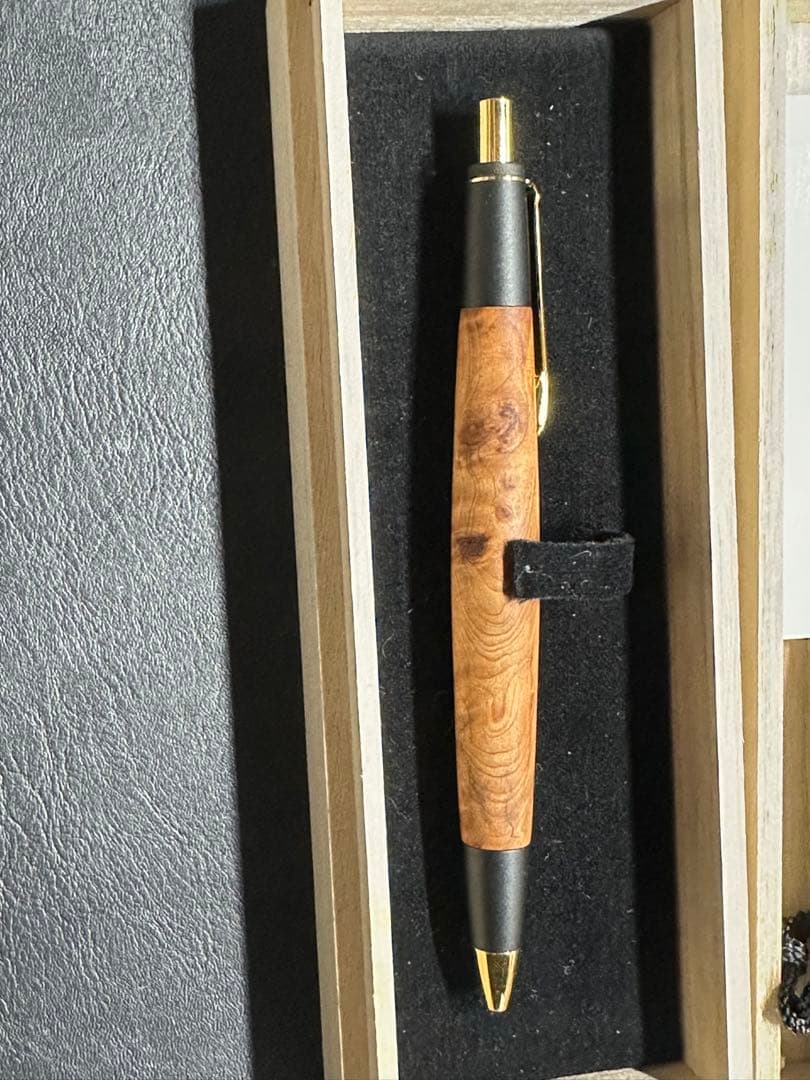 【最終値下げ】屋久杉工房京　屋久杉【光明瘤】無垢タイプ　シャープペンシル