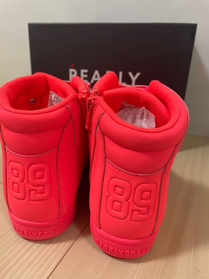 新品　PEARLY GATES ハイカットシューズ ピンク