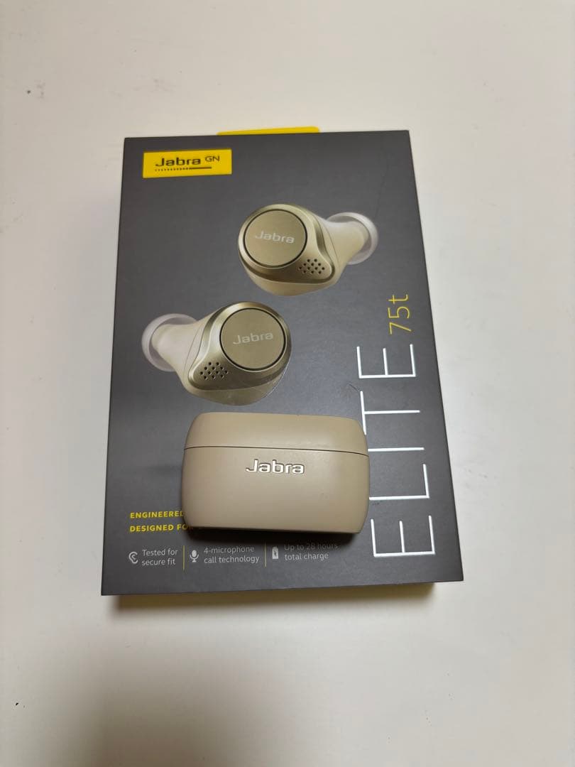 Jabra Elite 75t ワイヤレスイヤホン ベージュ