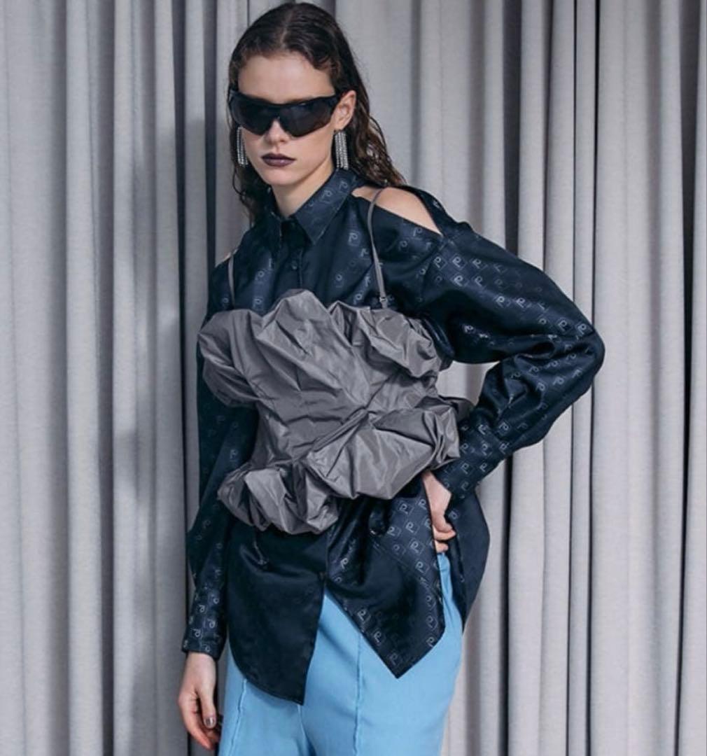 美品⭐️prank project ロゴジャガードシャツ