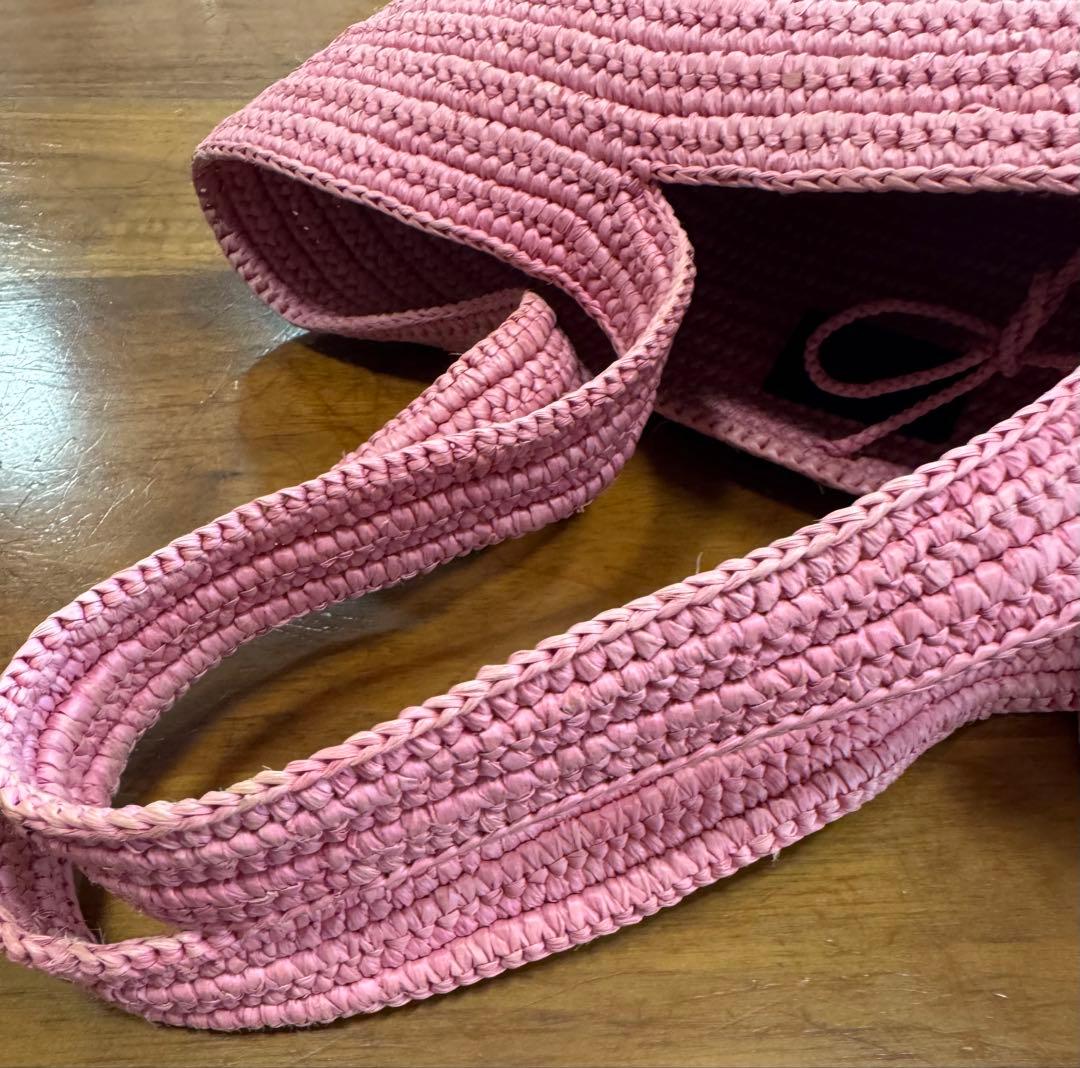 ロエベ　エレファント　ピンク　カゴバッグ