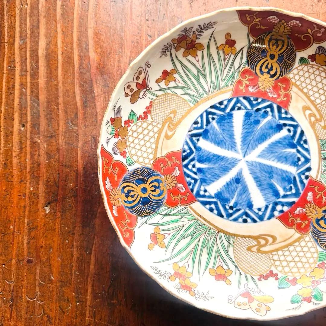 骨董皿　古伊万里　大聖寺伊万里　平皿　飾皿　おもてなし皿