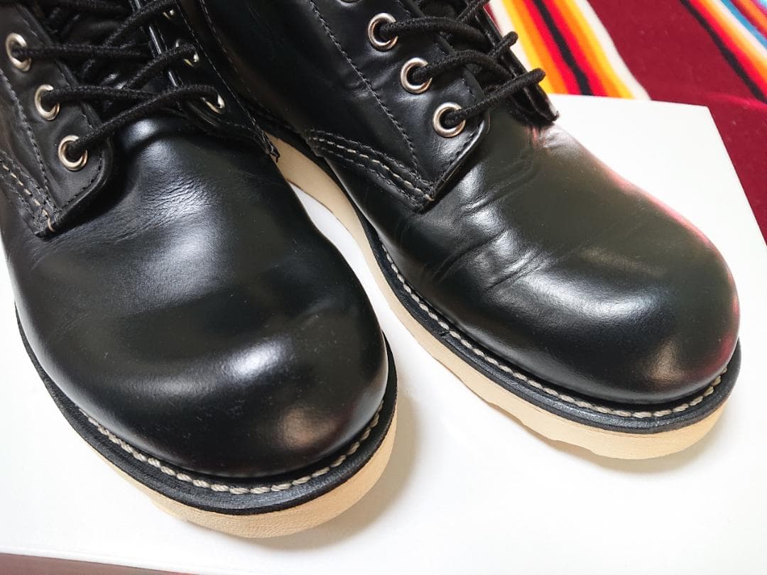 レッドウィング　ワークブーツ　8165　US7　ブラッククローム