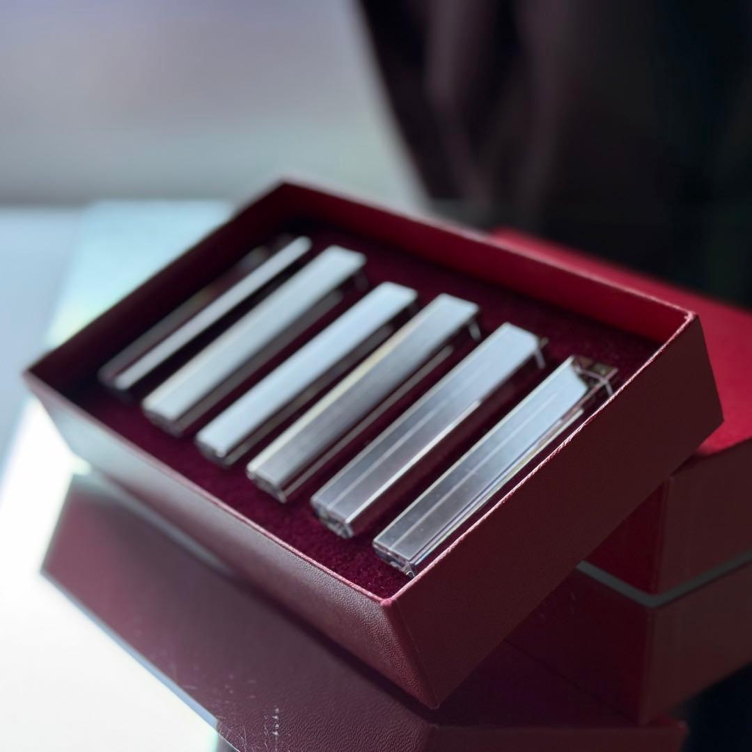 極美品♪オールドバカラ Baccaratカトラリーレスト箸置き6本☆クリスタル☆