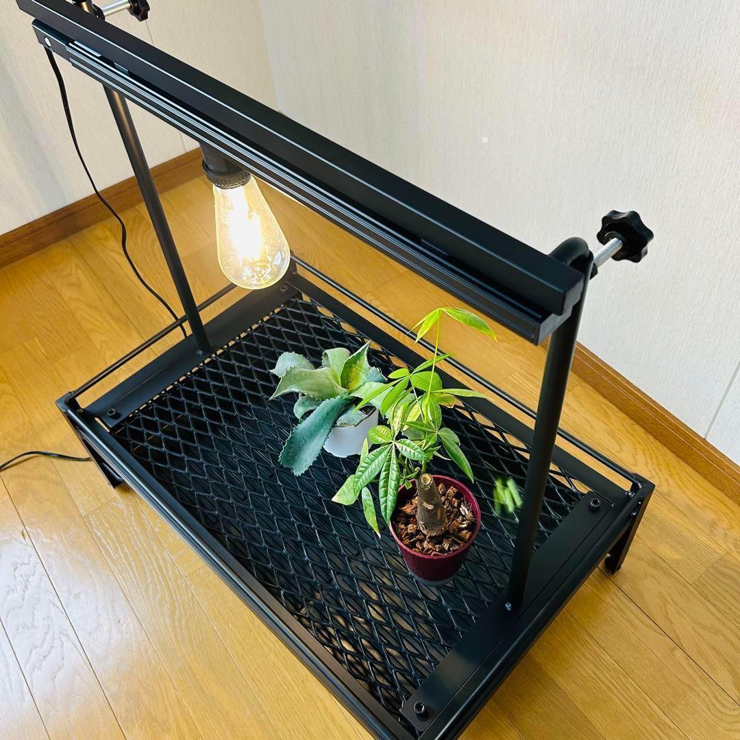 メッシュプランターラック　ダクトレール50cm 64cm x 40cm 受け皿