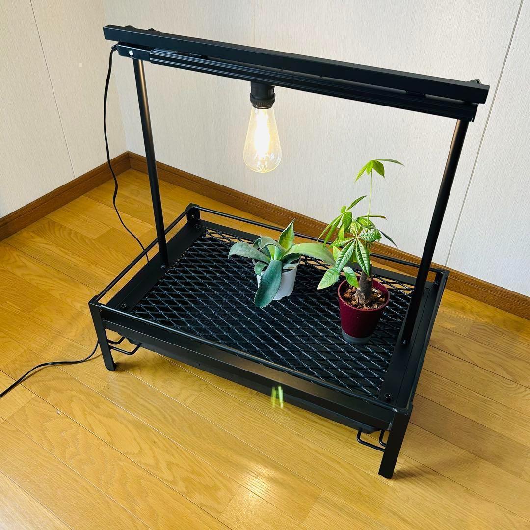 メッシュプランターラック　ダクトレール50cm 64cm x 40cm 受け皿